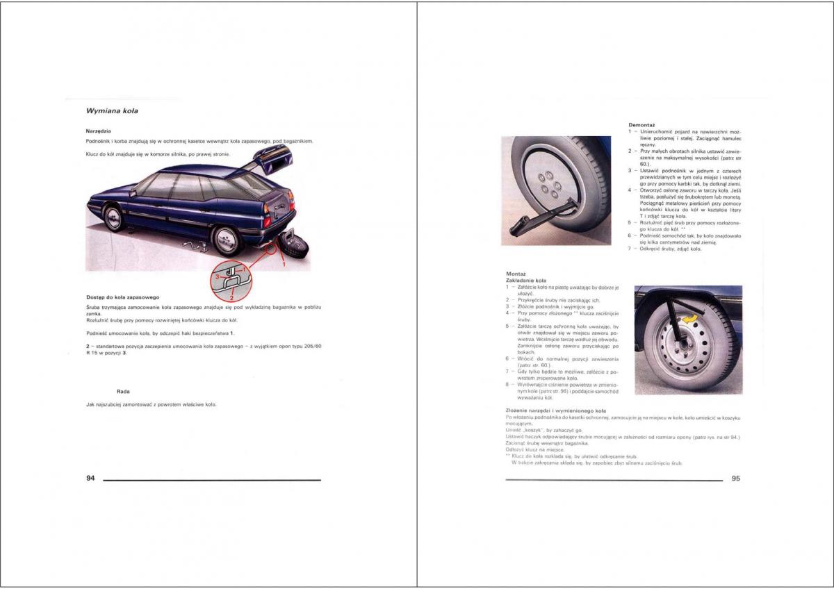 Citroen XM instrukcja obslugi / page 47