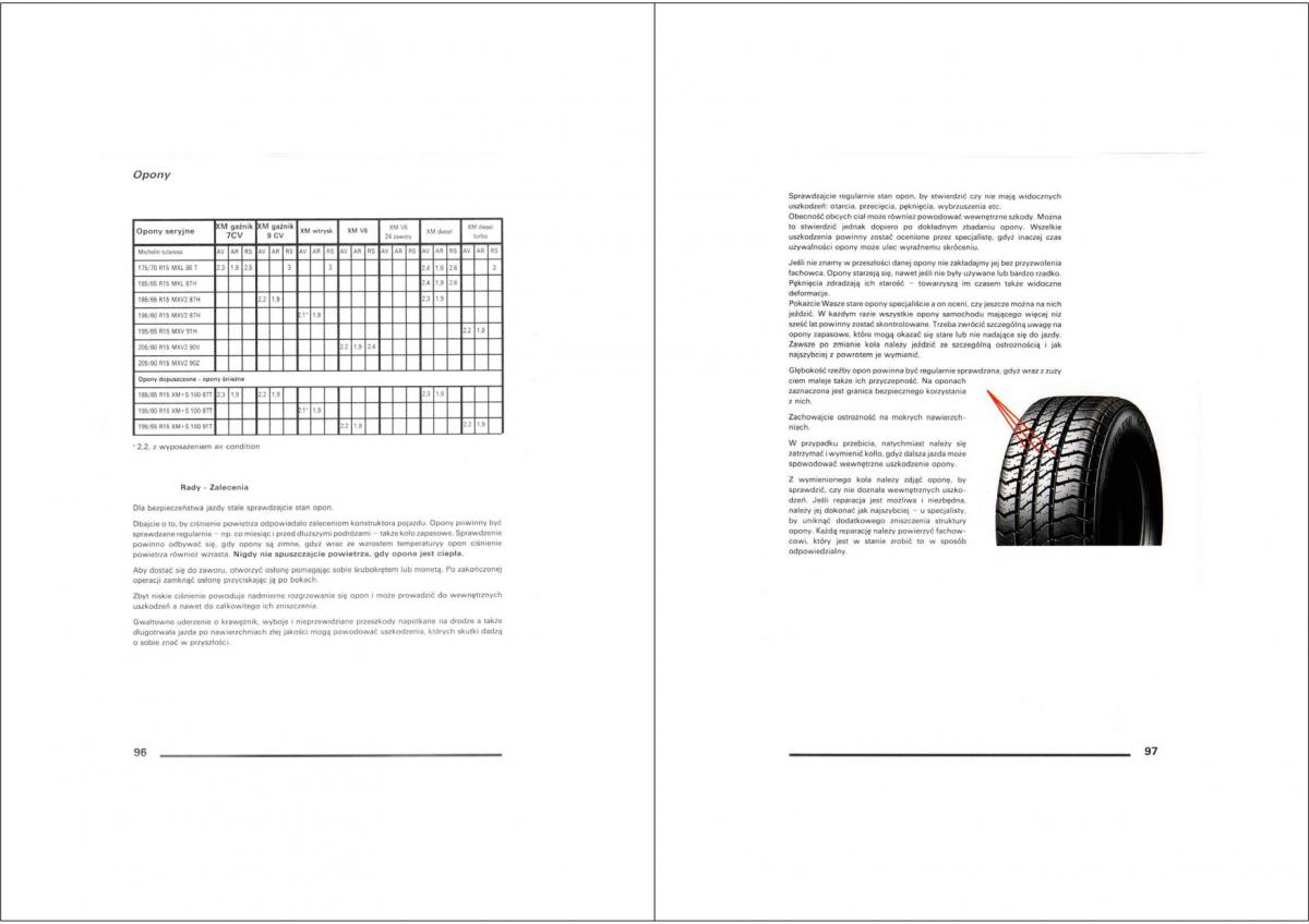 manual  Citroen XM instrukcja / page 48