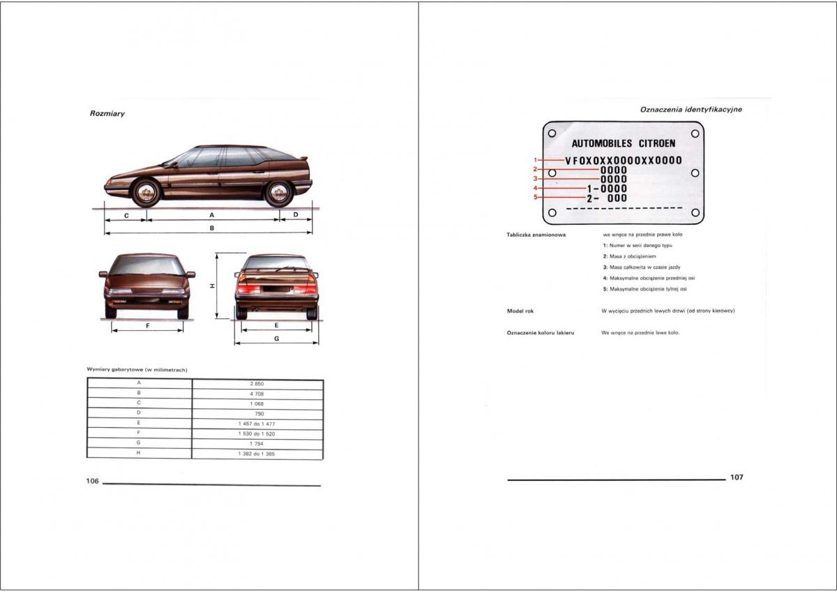 Citroen XM instrukcja obslugi / page 53