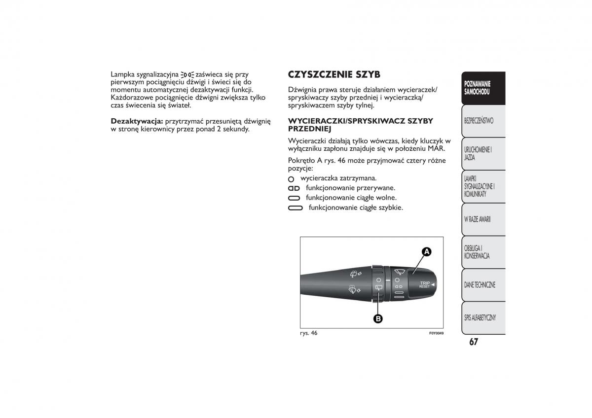 Fiat 500L instrukcja obslugi / page 71