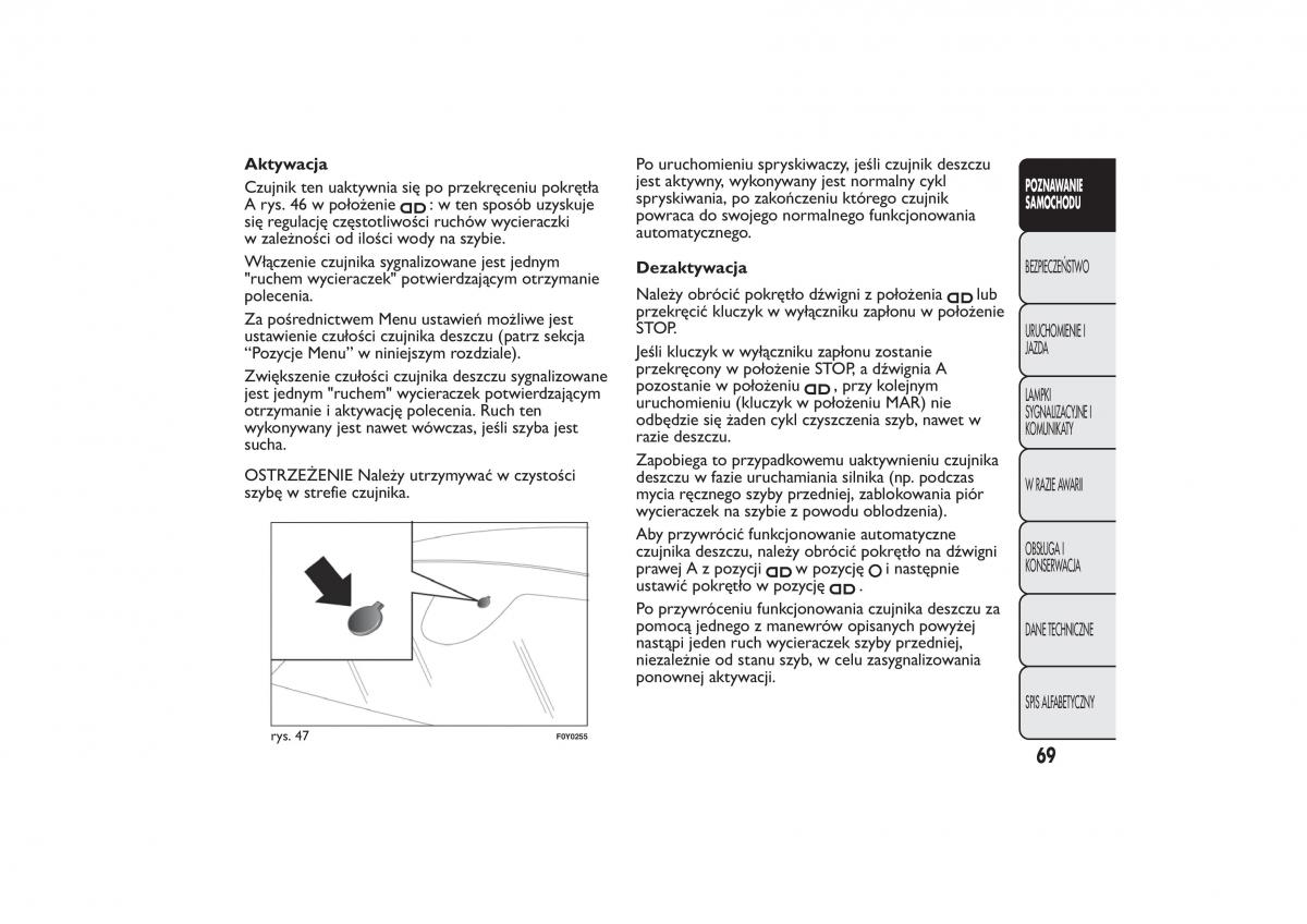 Fiat 500L instrukcja obslugi / page 73