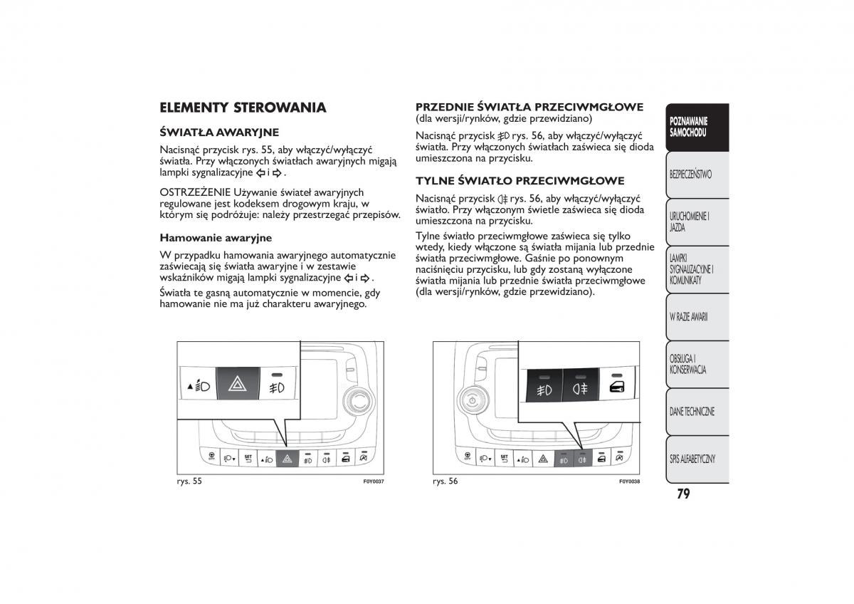 Fiat 500L instrukcja obslugi / page 83