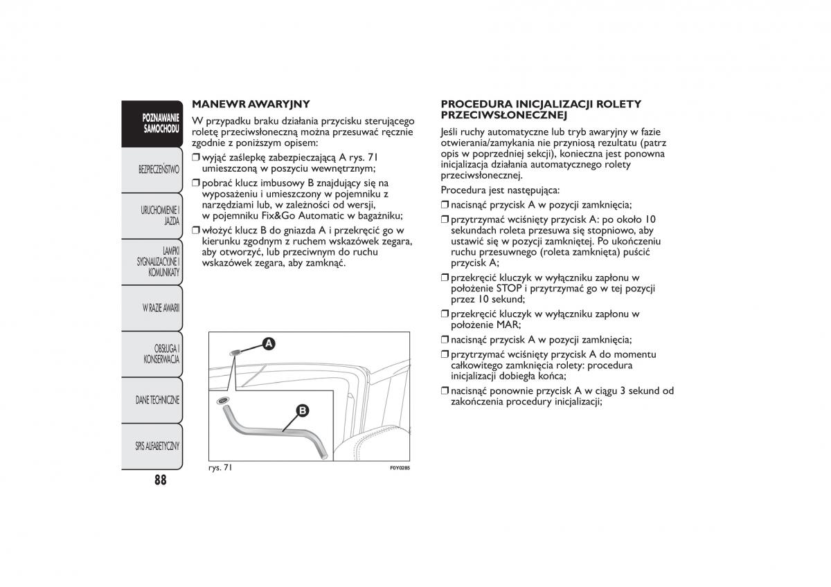 Fiat 500L instrukcja obslugi / page 92