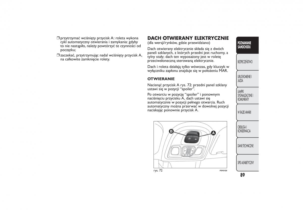 Fiat 500L instrukcja obslugi / page 93