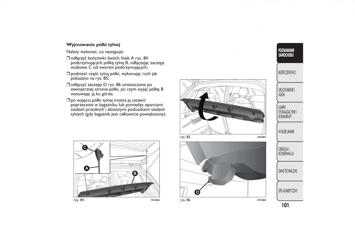 Fiat 500L instrukcja obslugi / page 105