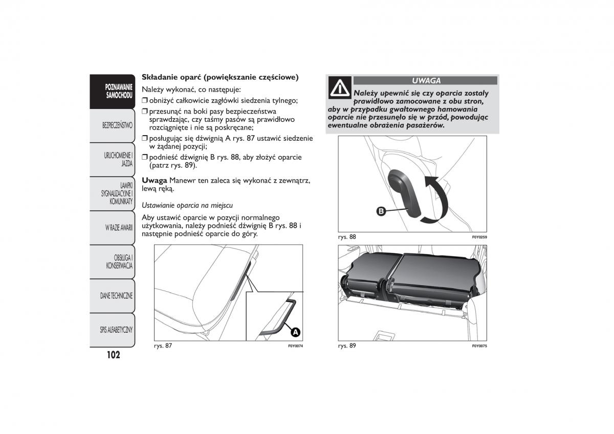 Fiat 500L instrukcja obslugi / page 106