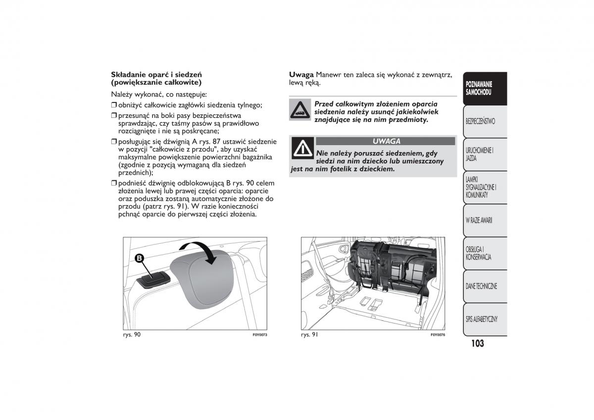 Fiat 500L instrukcja obslugi / page 107