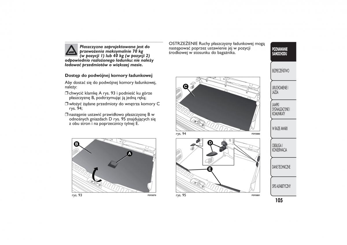 Fiat 500L instrukcja obslugi / page 109