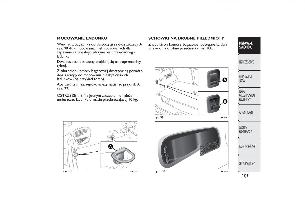 Fiat 500L instrukcja obslugi / page 111