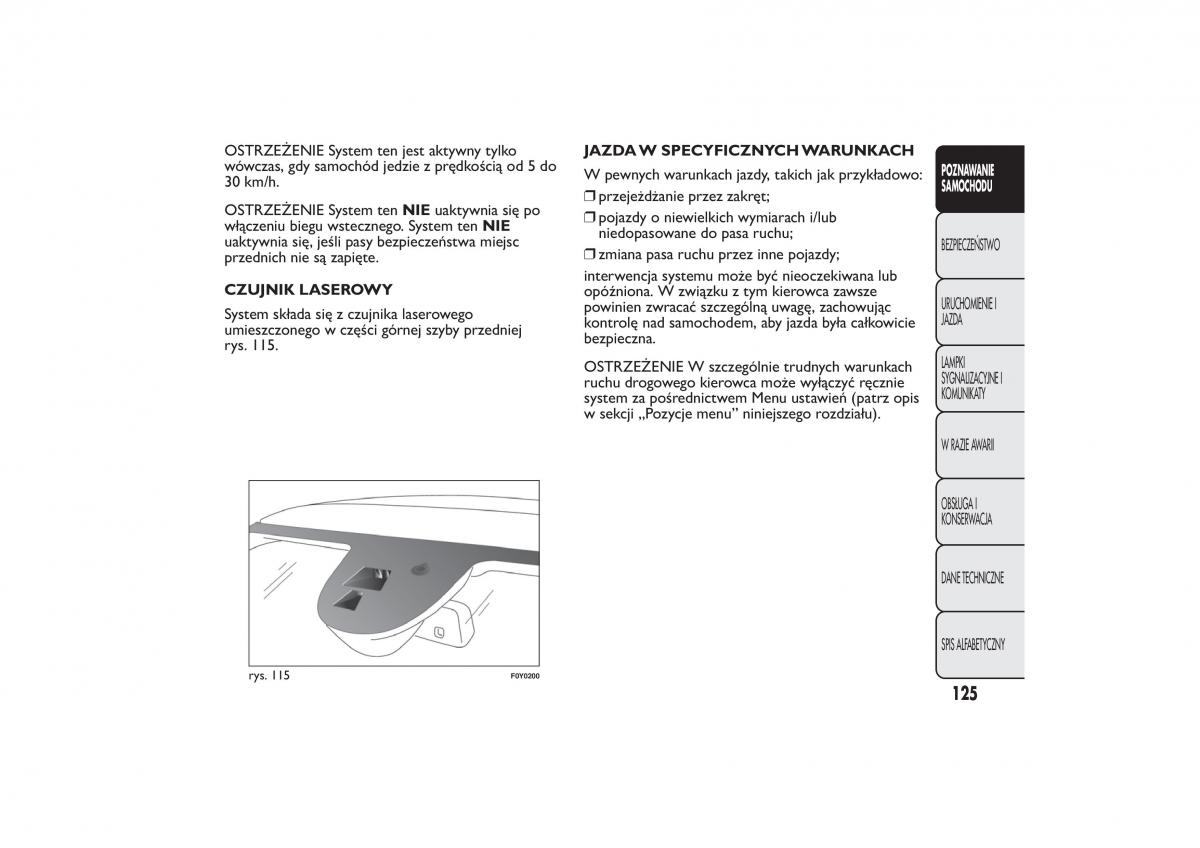 Fiat 500L instrukcja obslugi / page 129