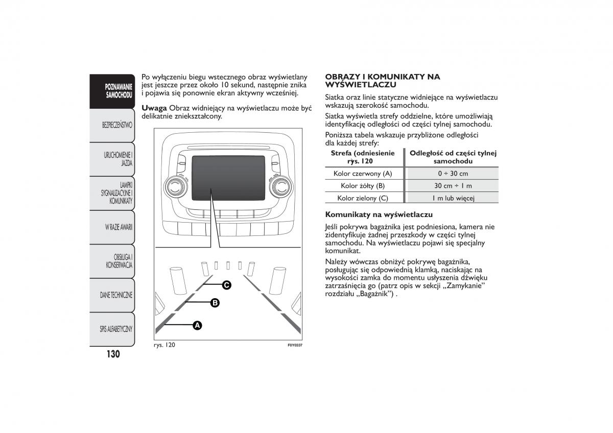 Fiat 500L instrukcja obslugi / page 134