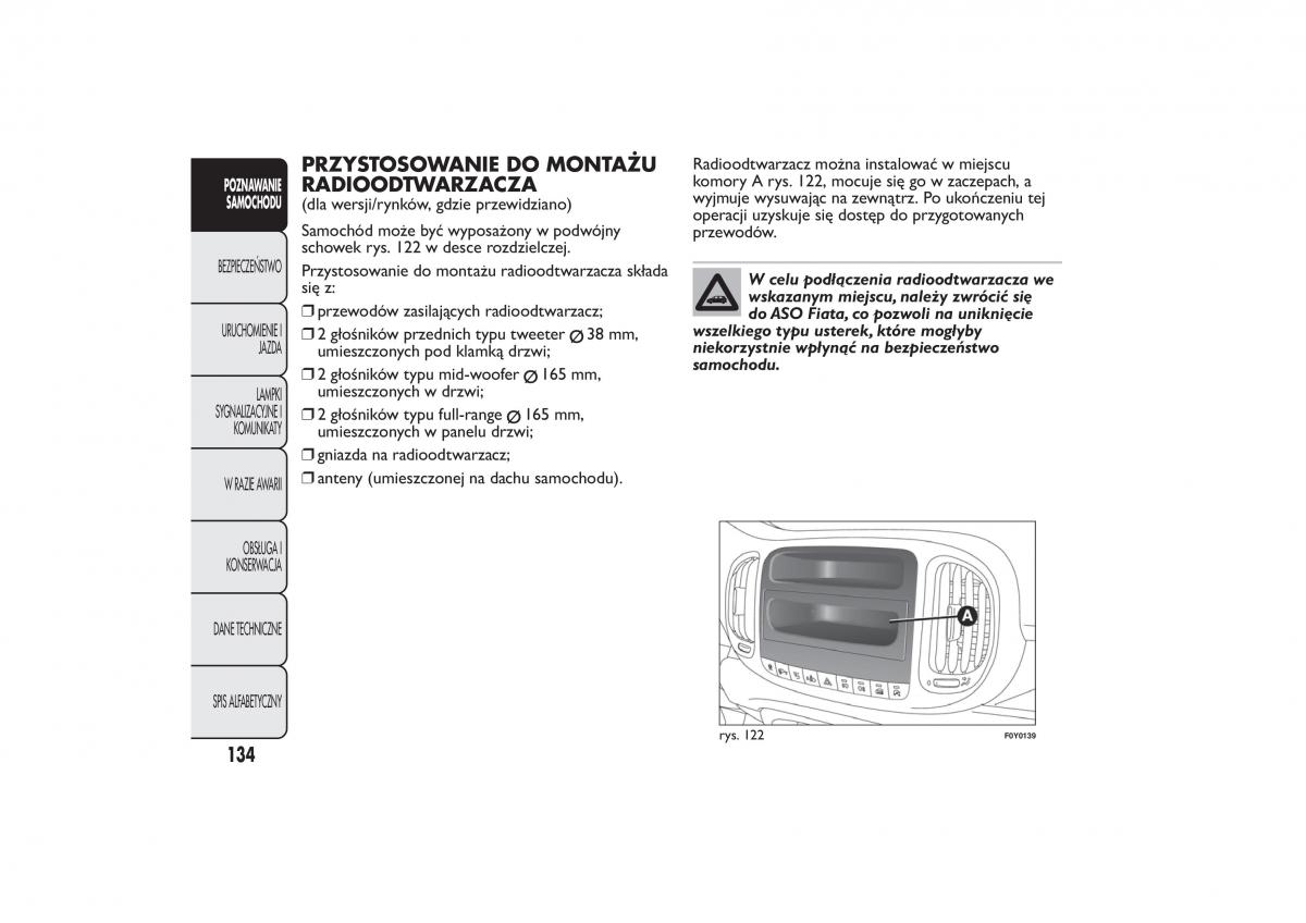 Fiat 500L instrukcja obslugi / page 138