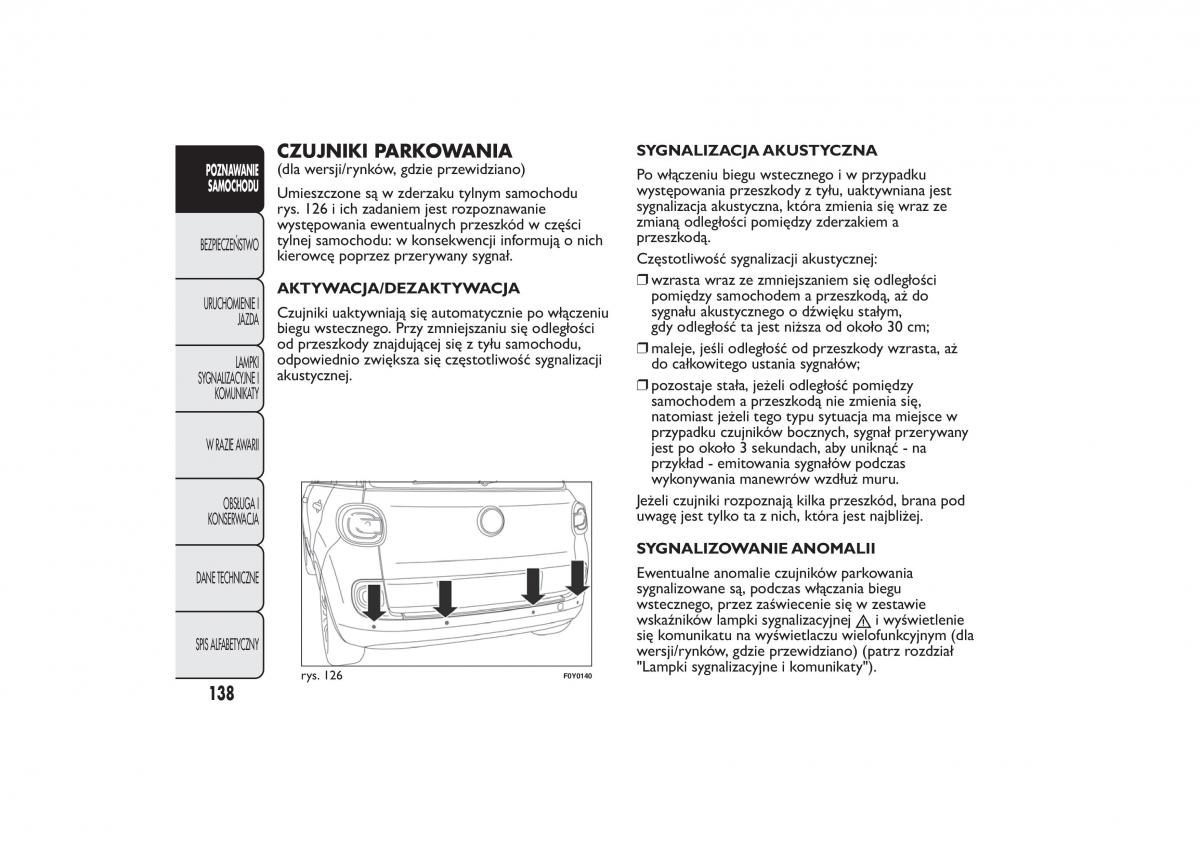 Fiat 500L instrukcja obslugi / page 142