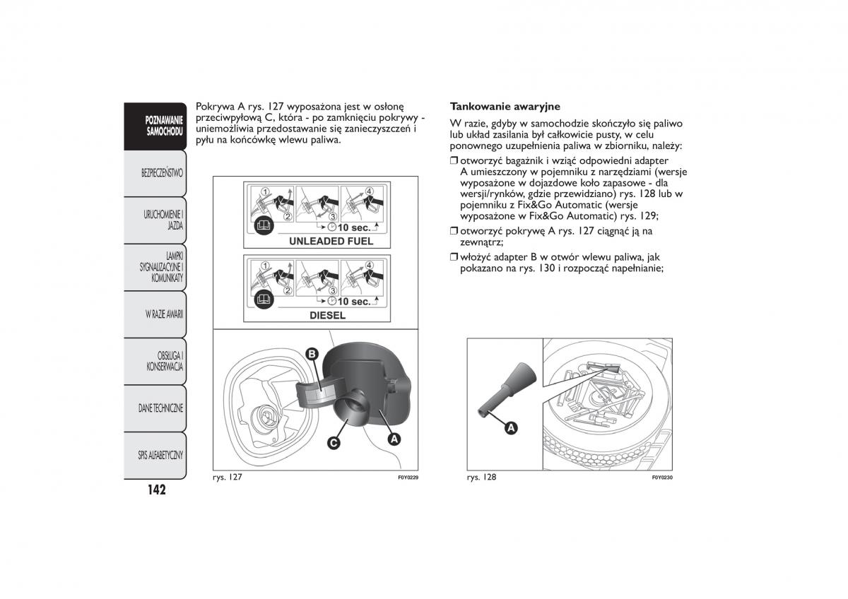 Fiat 500L instrukcja obslugi / page 146