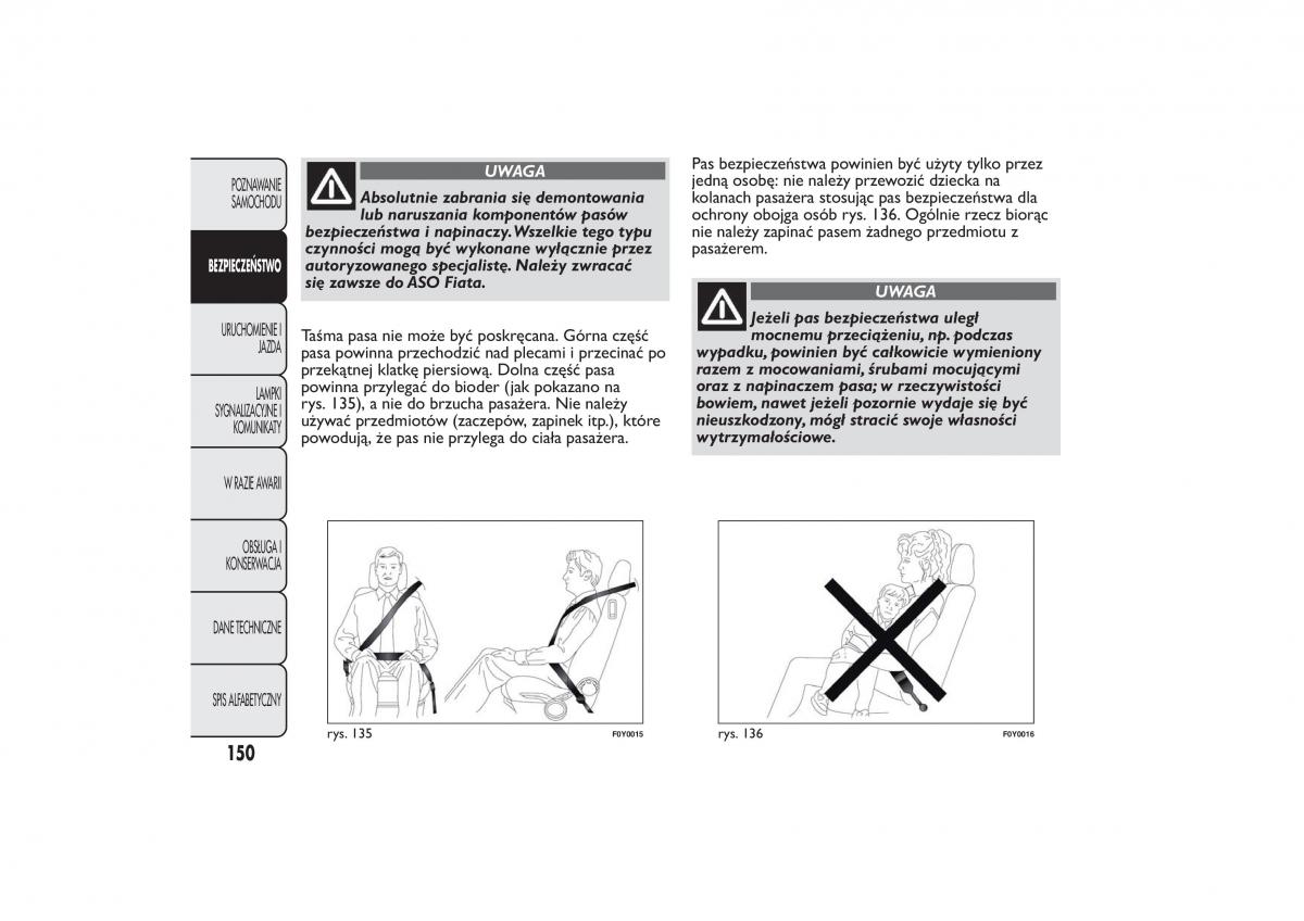 Fiat 500L instrukcja obslugi / page 154