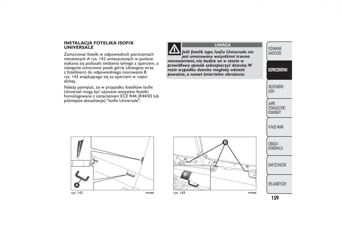 Fiat 500L instrukcja obslugi / page 163