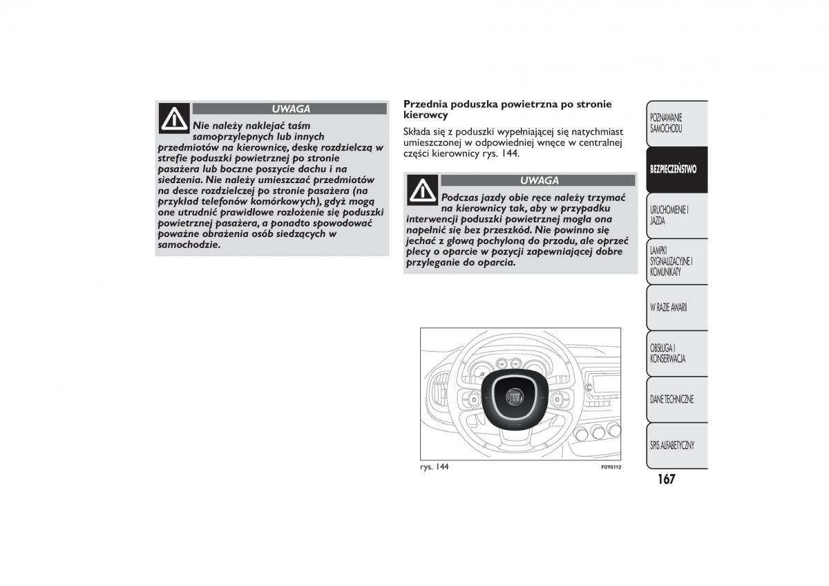 Fiat 500L instrukcja obslugi / page 171