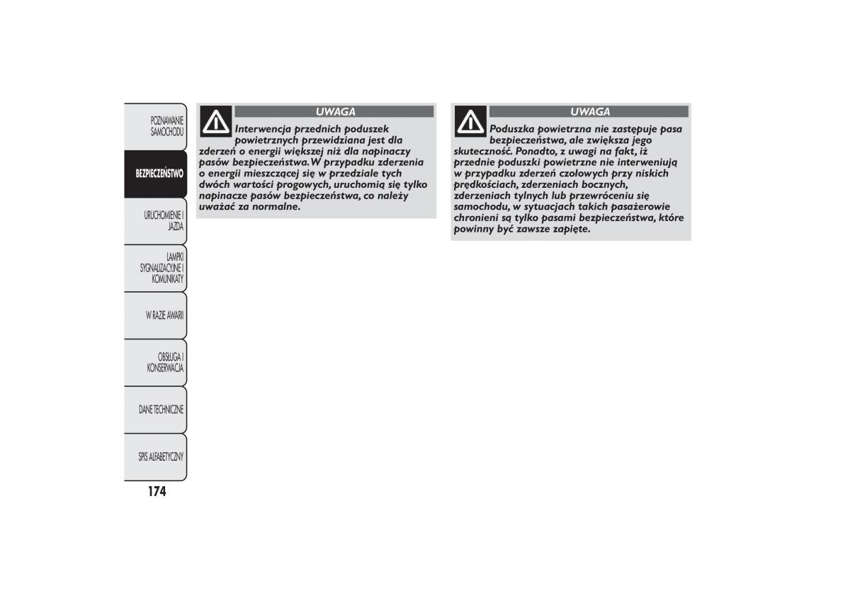 Fiat 500L instrukcja obslugi / page 178