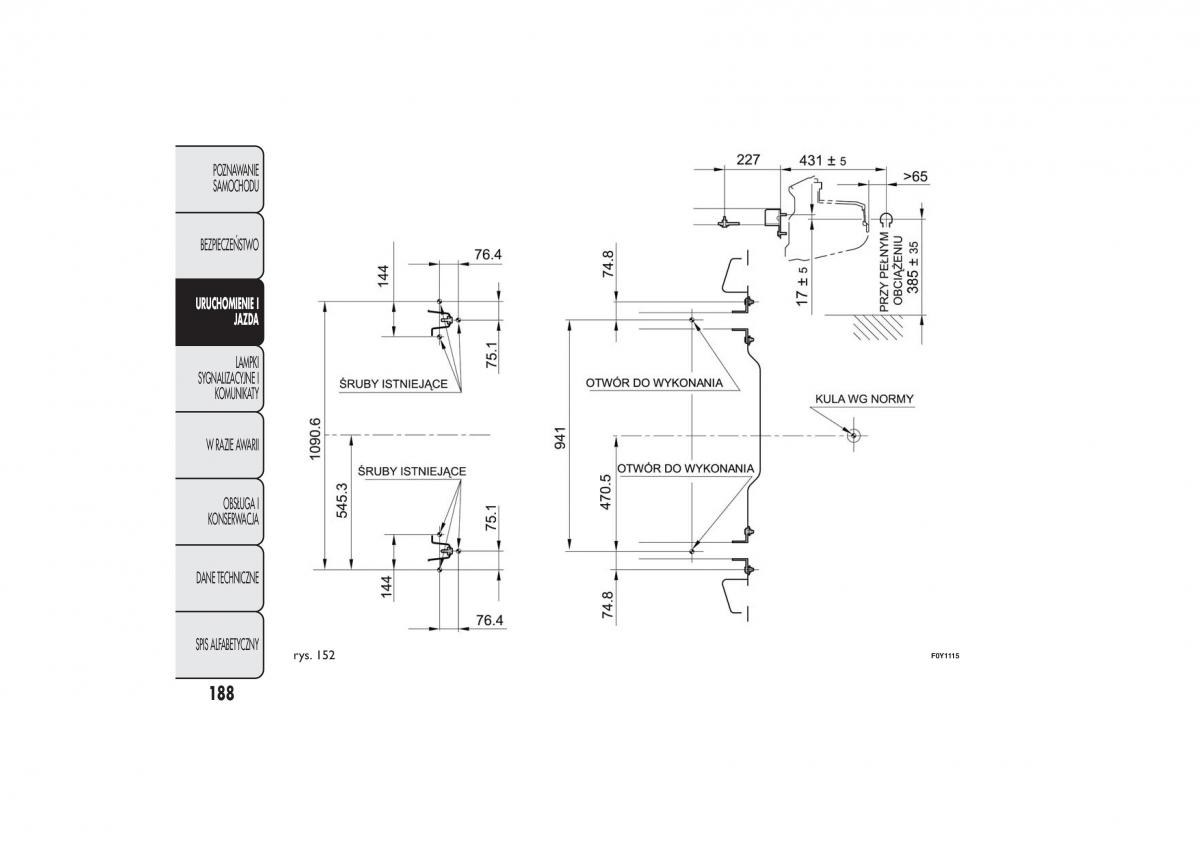 Fiat 500L instrukcja obslugi / page 192