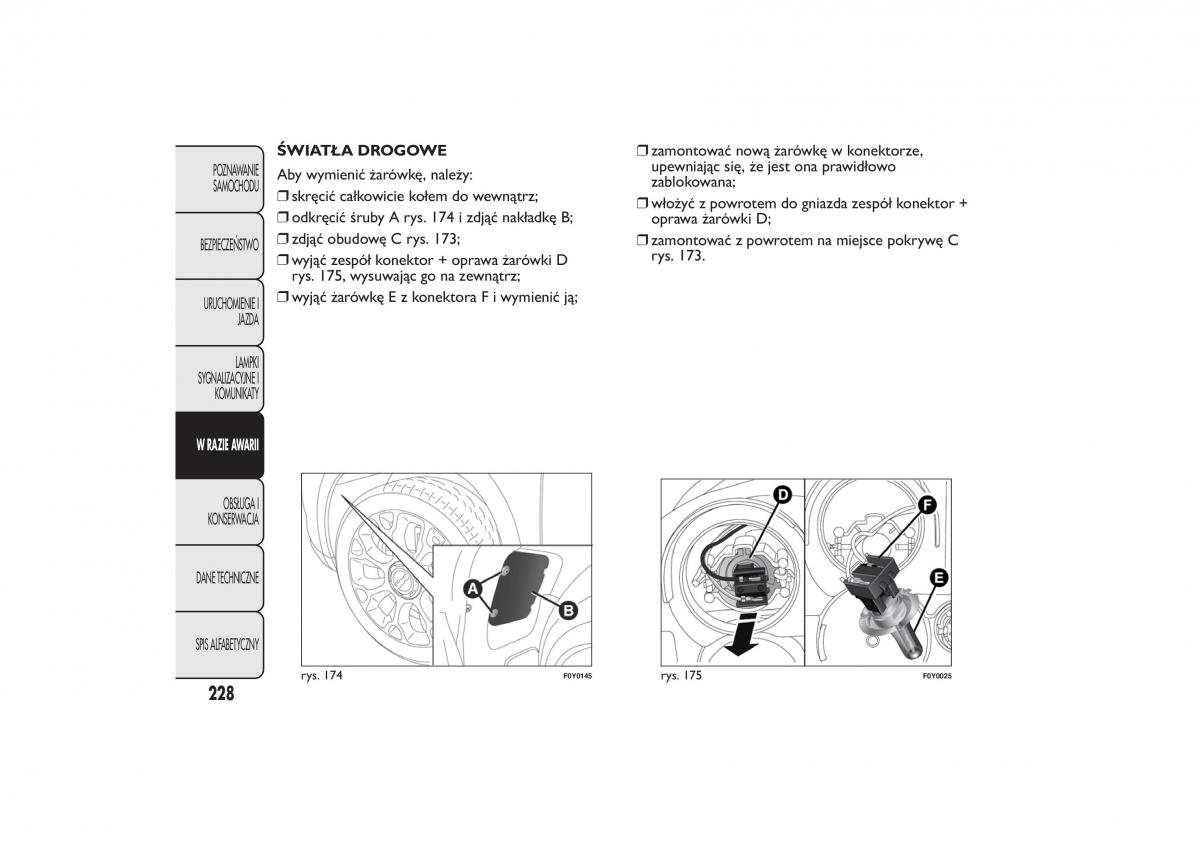 Fiat 500L instrukcja obslugi / page 232