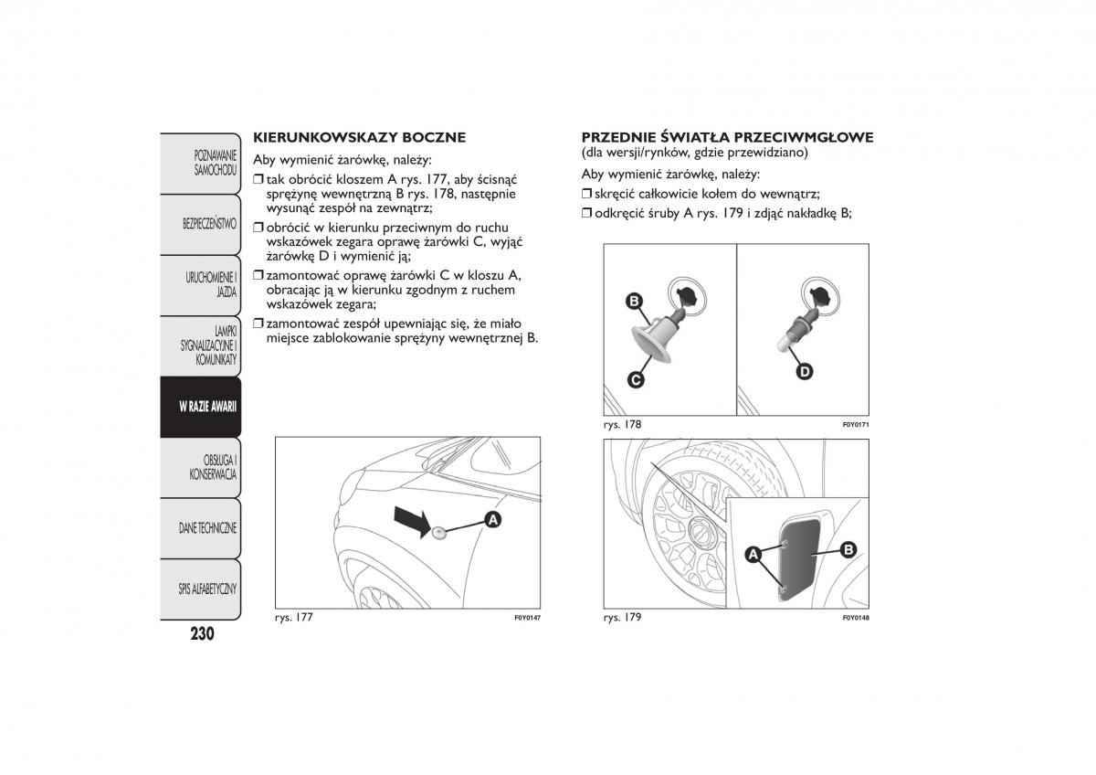 Fiat 500L instrukcja obslugi / page 234