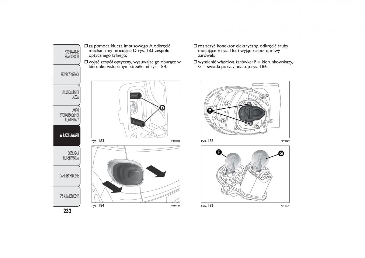 Fiat 500L instrukcja obslugi / page 236