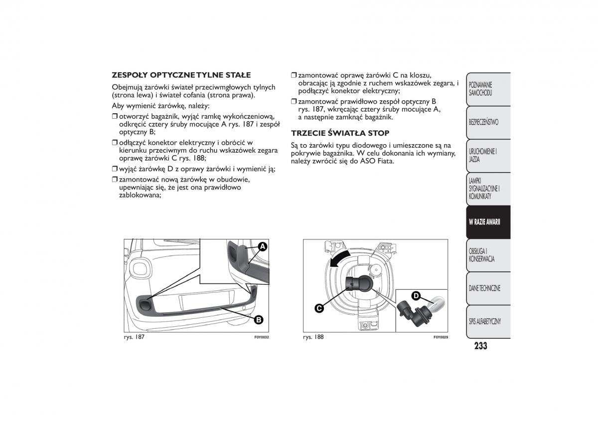 Fiat 500L instrukcja obslugi / page 237