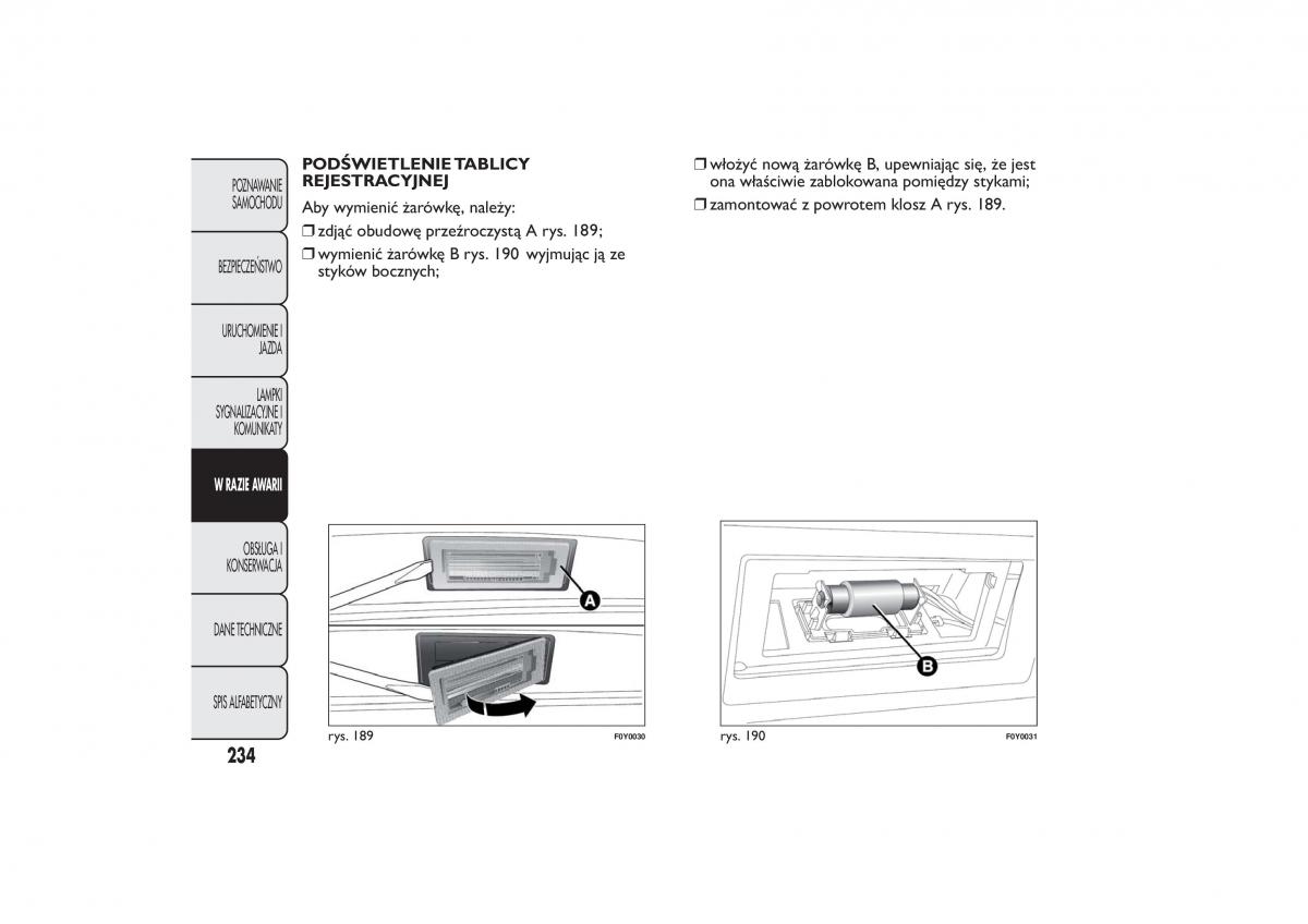 Fiat 500L instrukcja obslugi / page 238