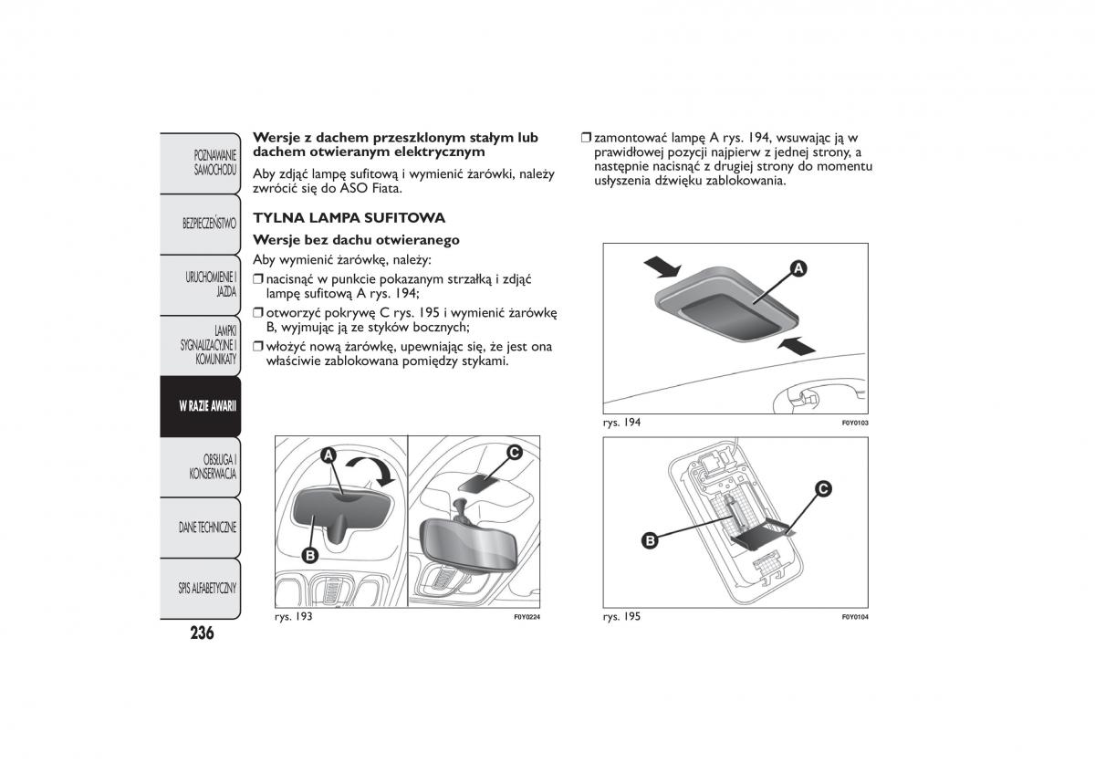 Fiat 500L instrukcja obslugi / page 240