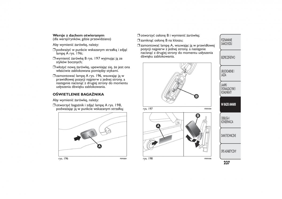 Fiat 500L instrukcja obslugi / page 241