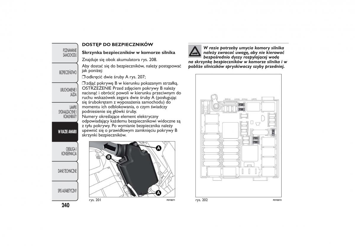 Fiat 500L instrukcja obslugi / page 244