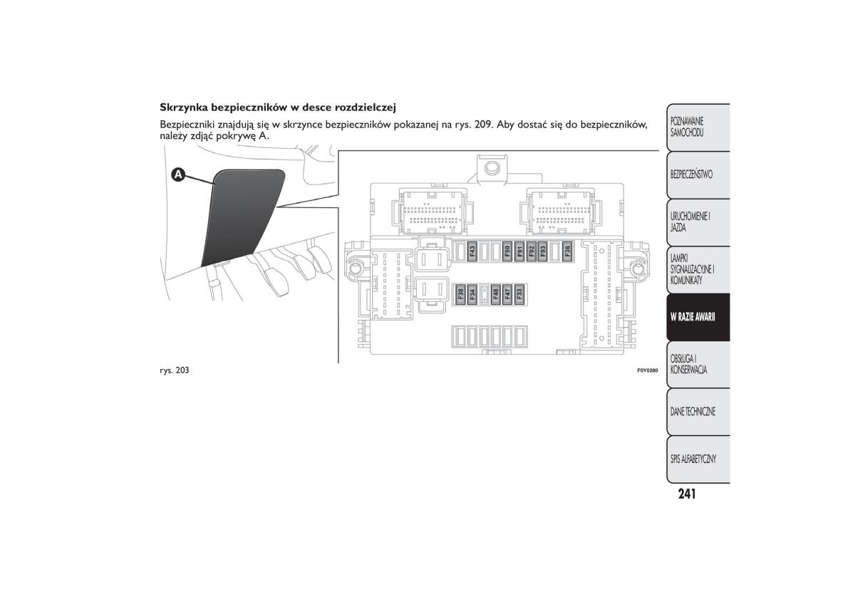 Fiat 500L instrukcja obslugi / page 245