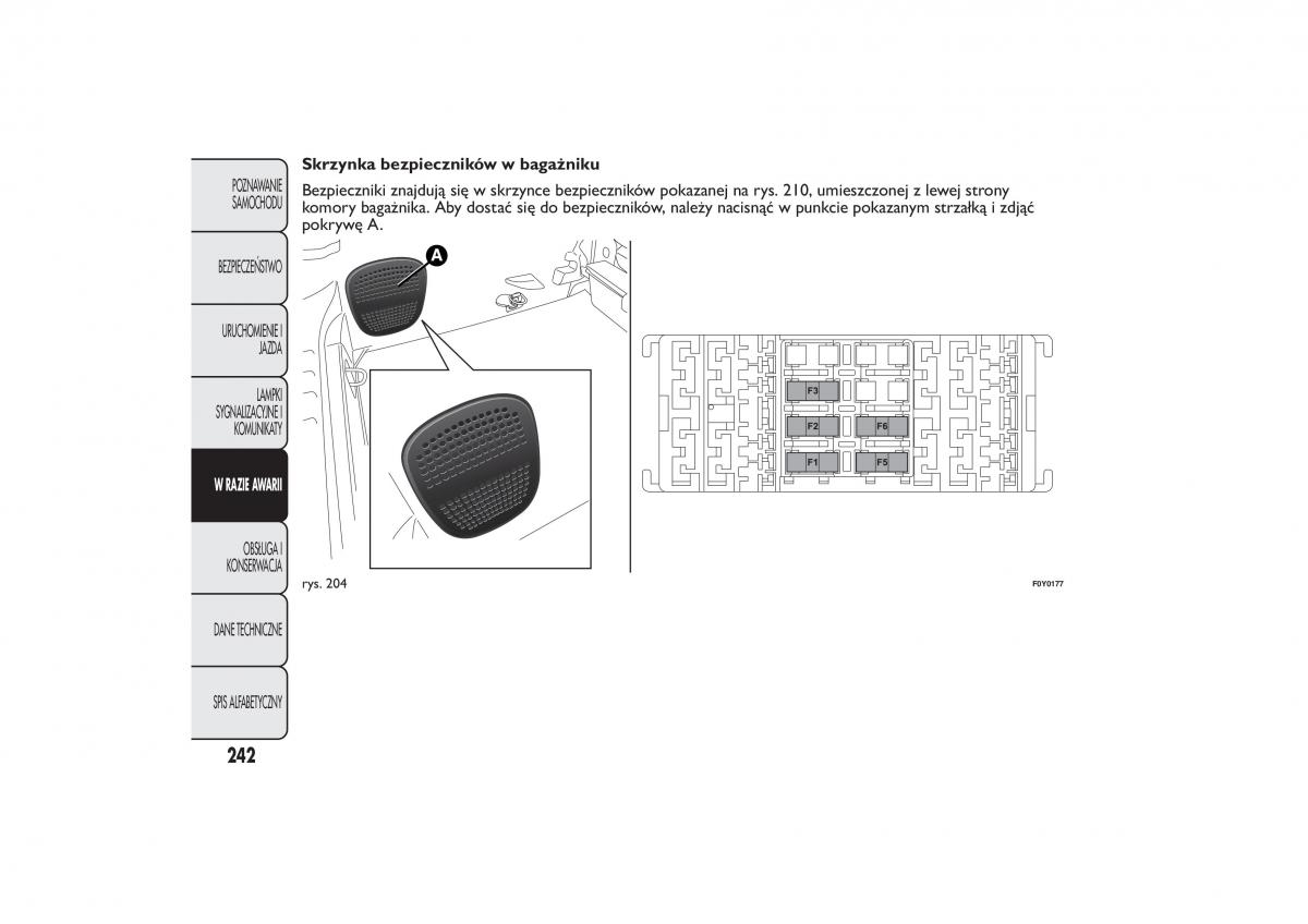 Fiat 500L instrukcja obslugi / page 246