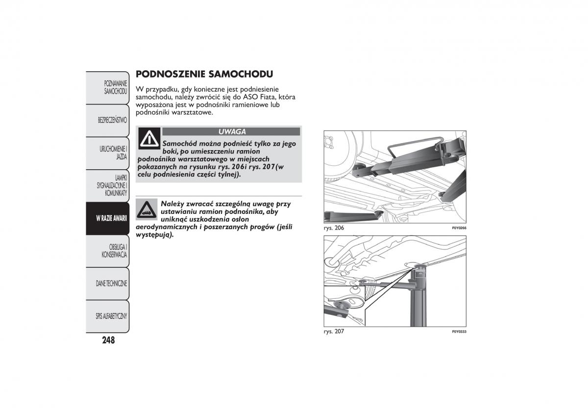 Fiat 500L instrukcja obslugi / page 252