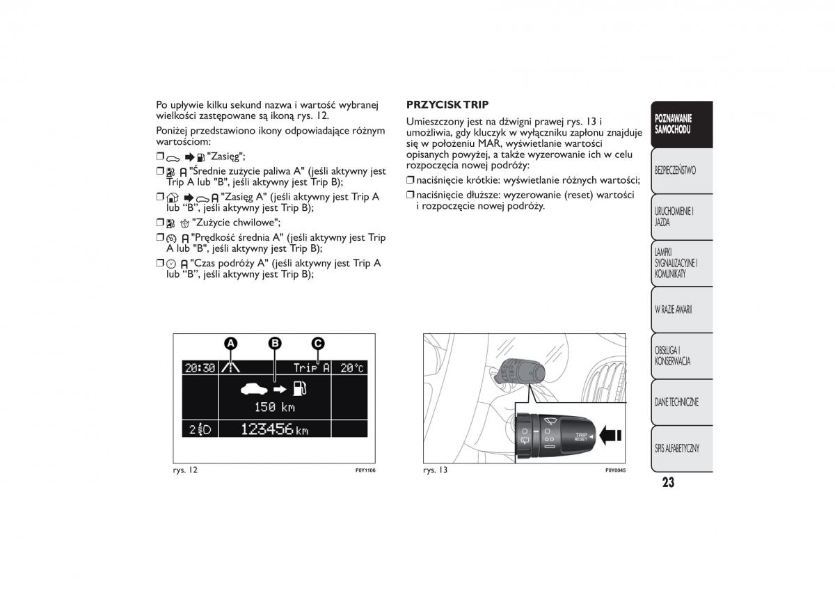 Fiat 500L instrukcja obslugi / page 27