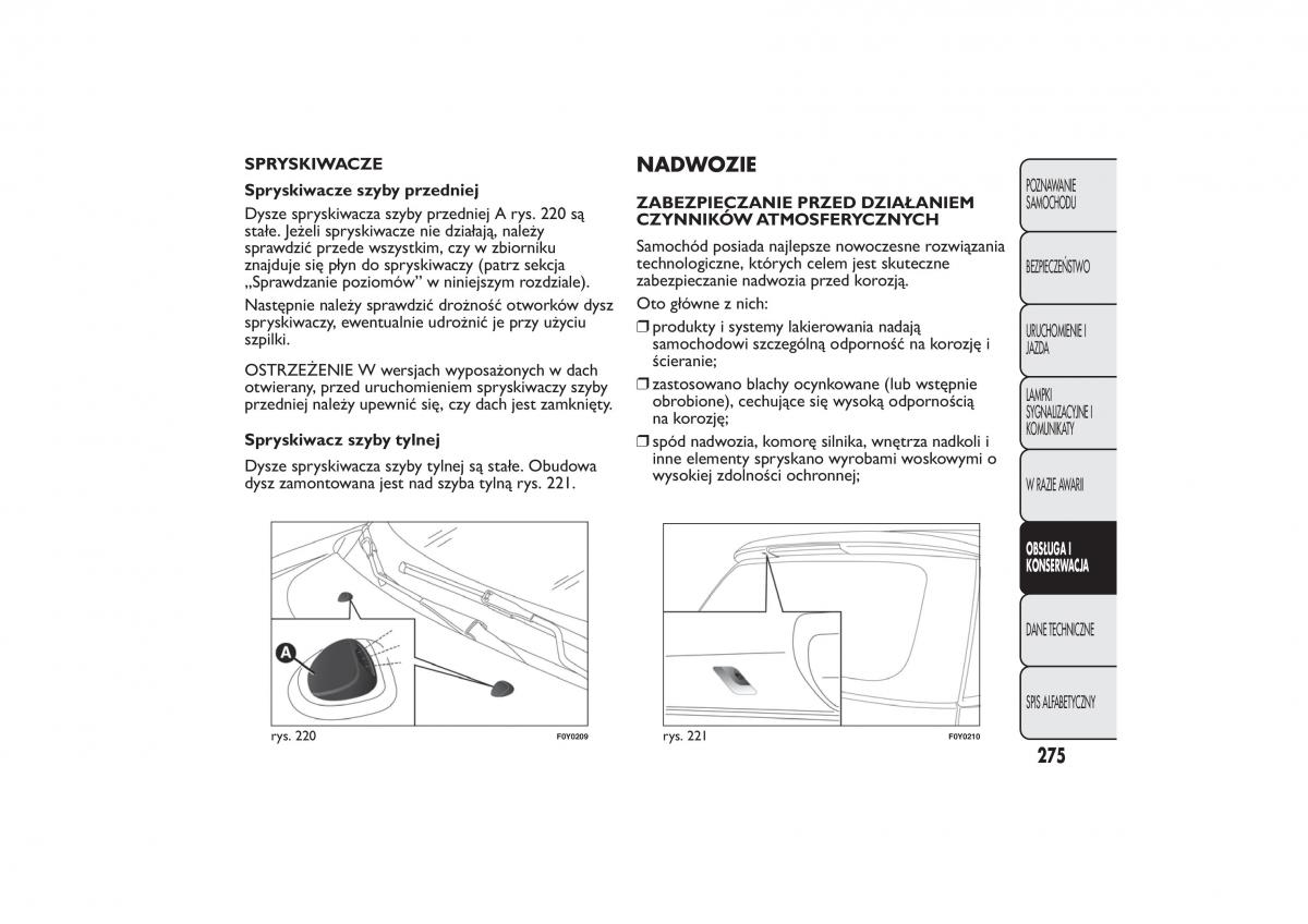 Fiat 500L instrukcja obslugi / page 279