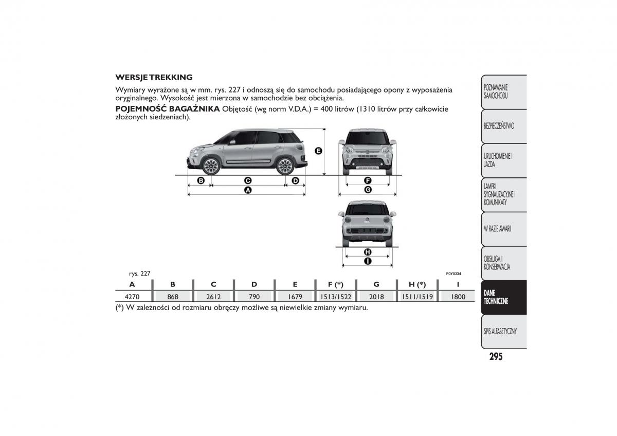 Fiat 500L instrukcja obslugi / page 299