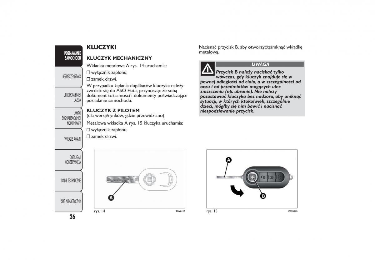 Fiat 500L instrukcja obslugi / page 30