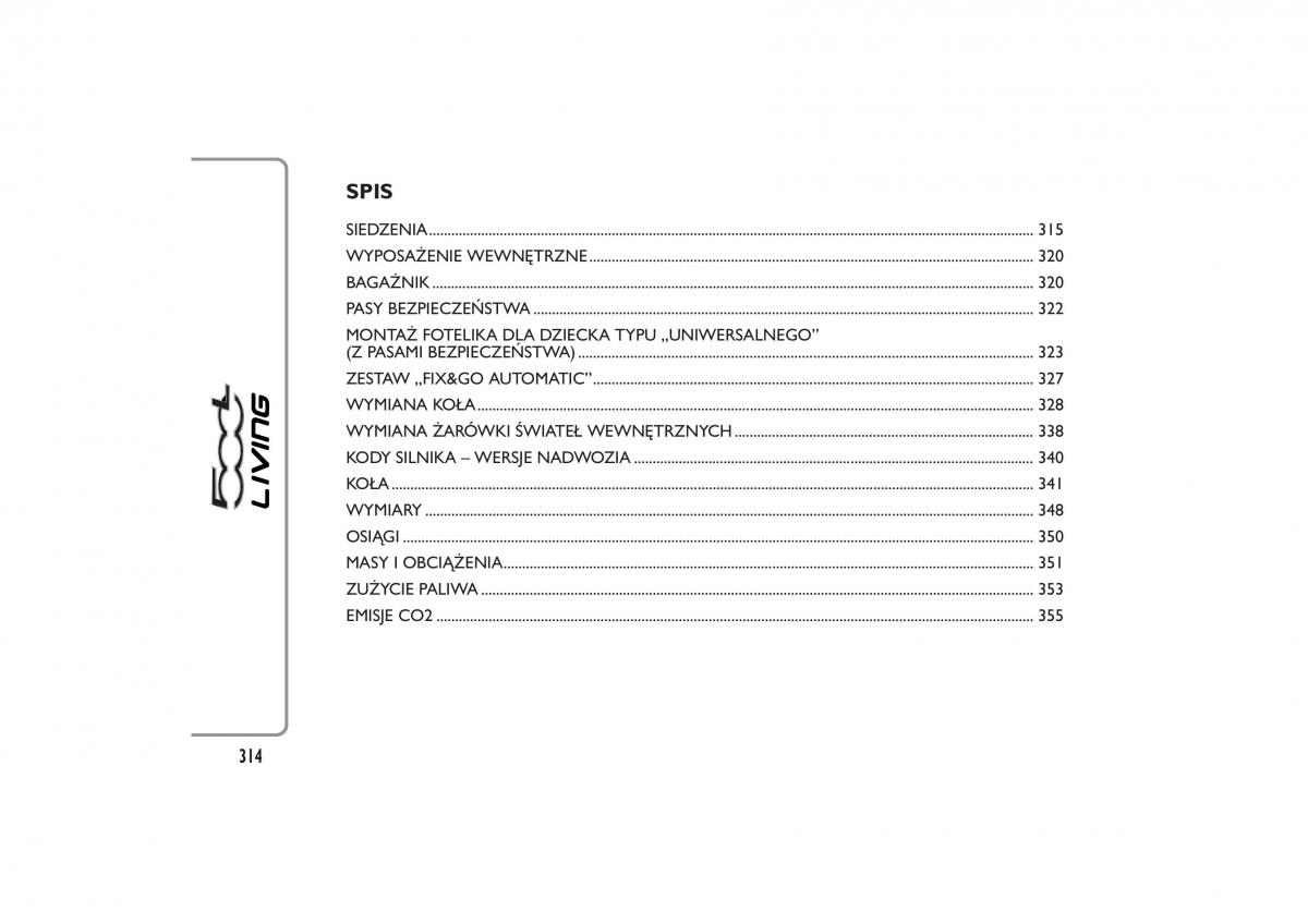 Fiat 500L instrukcja obslugi / page 318