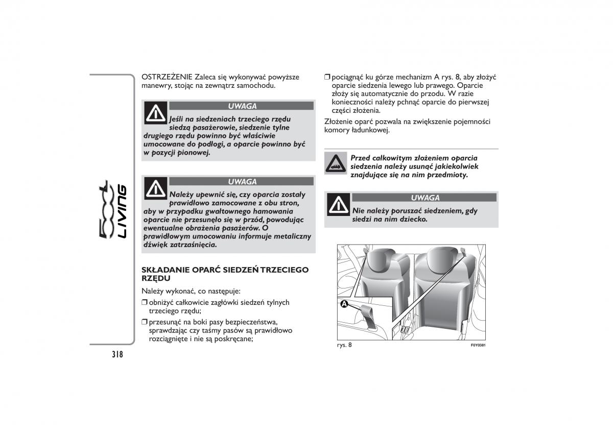 Fiat 500L instrukcja obslugi / page 322