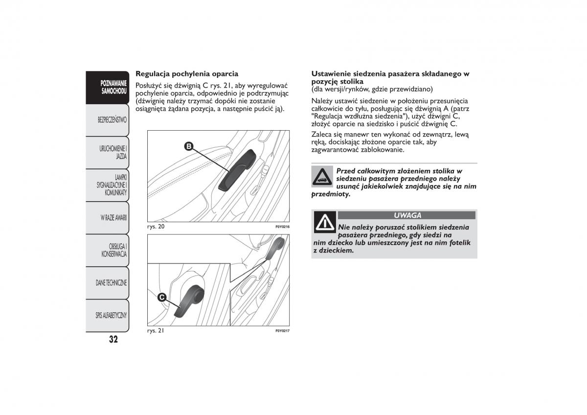 Fiat 500L instrukcja obslugi / page 36