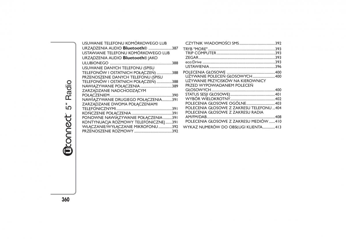 Fiat 500L instrukcja obslugi / page 364