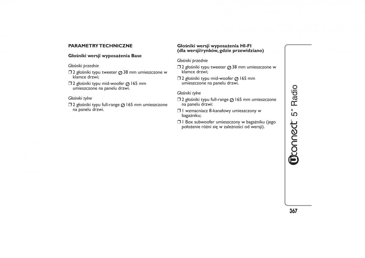 Fiat 500L instrukcja obslugi / page 371