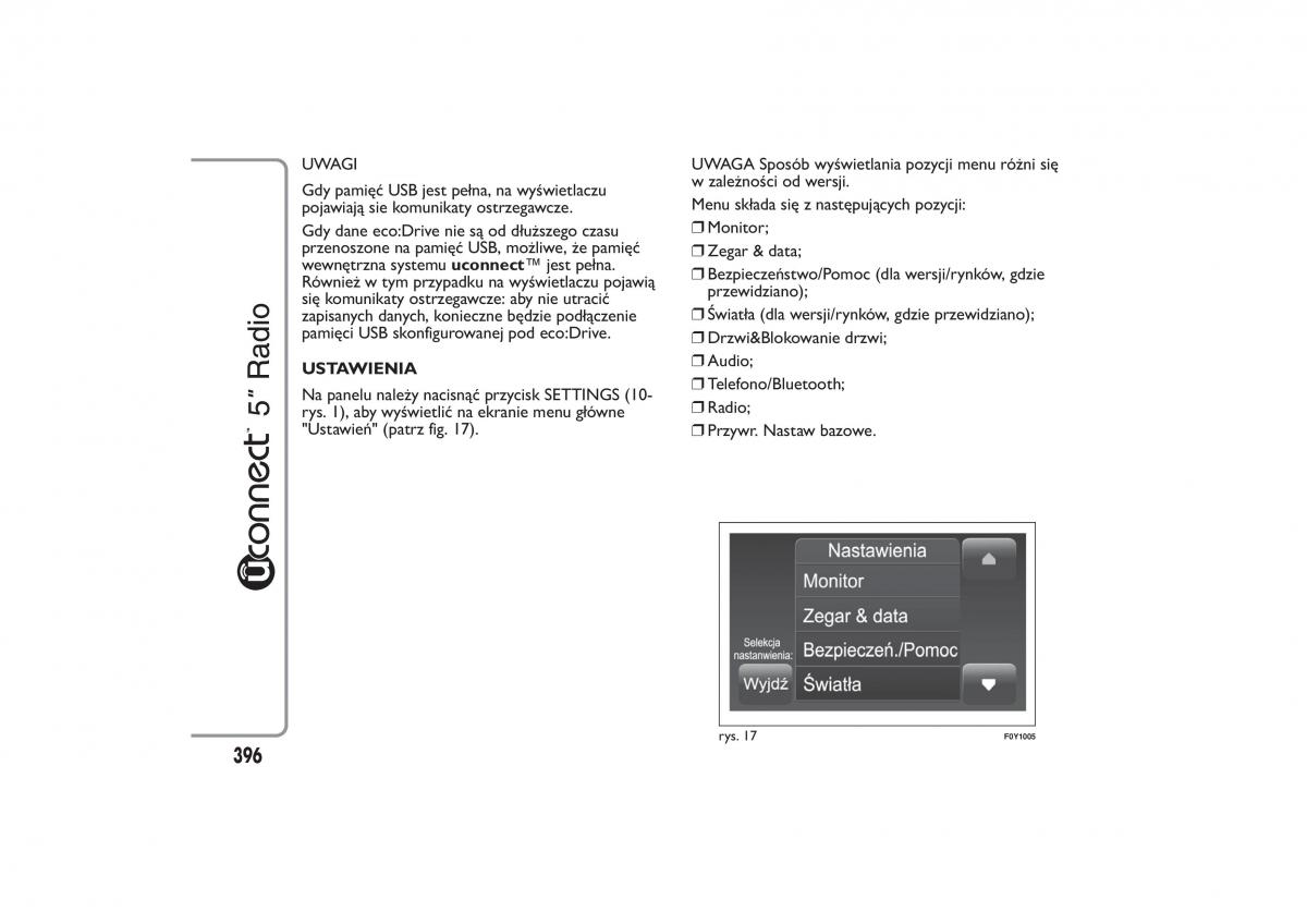 Fiat 500L instrukcja obslugi / page 400