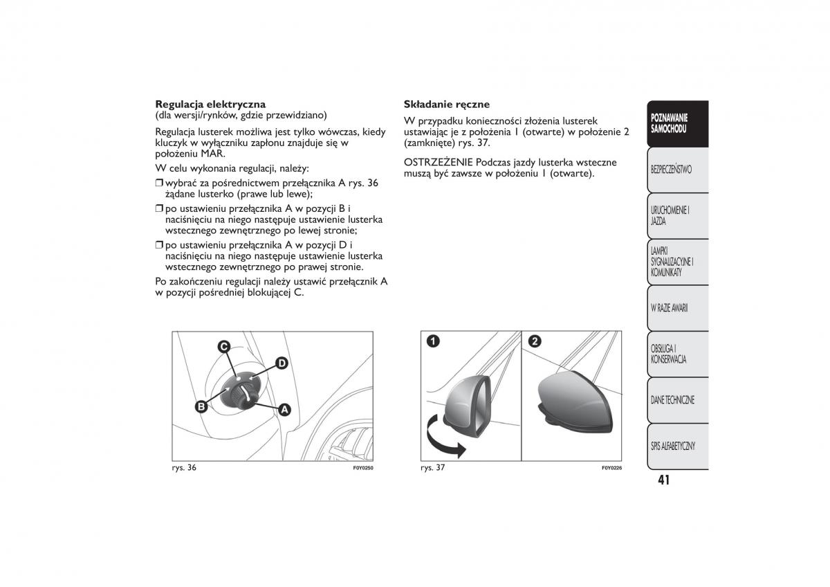 Fiat 500L instrukcja obslugi / page 45