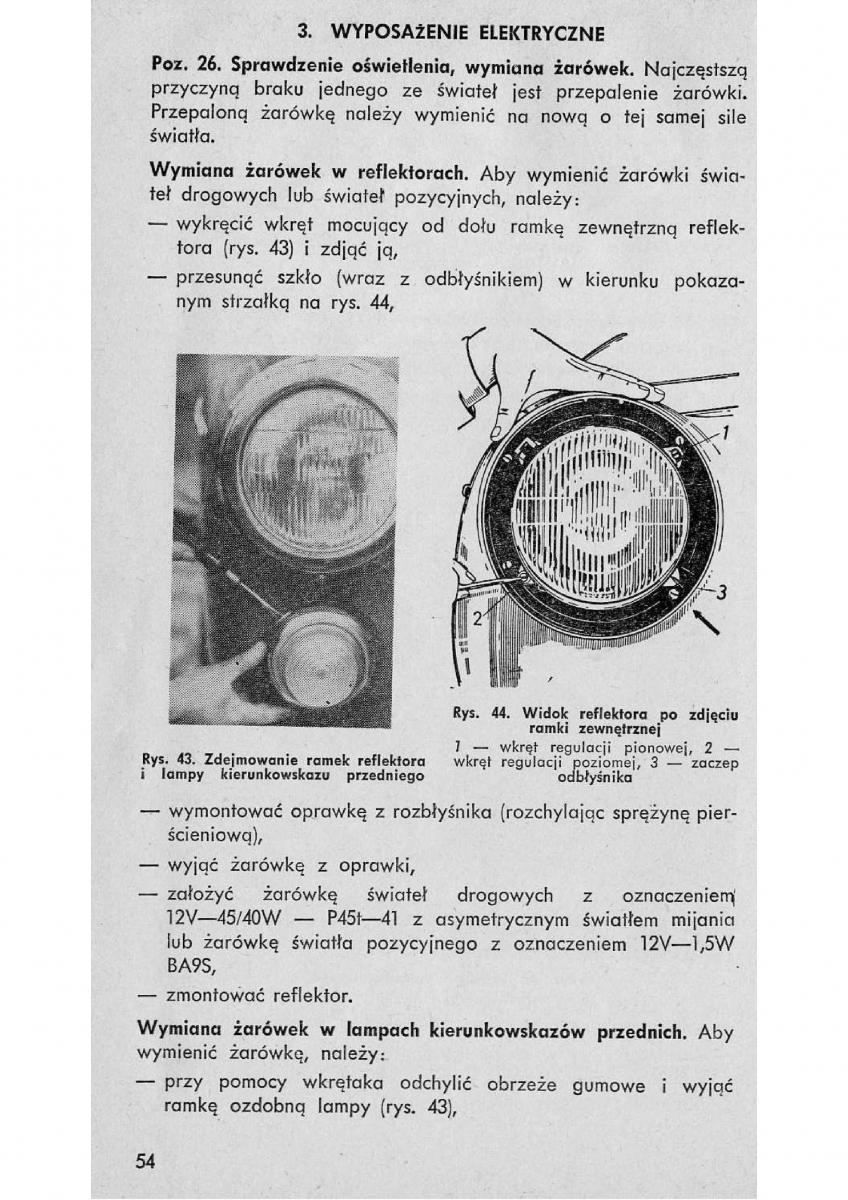 Syrena 104 instrukcja obslugi / page 55