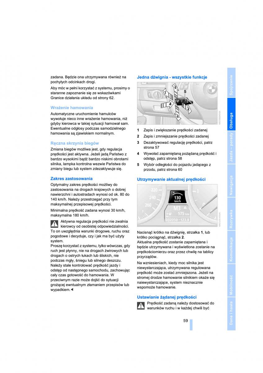 BMW 3 E90 instrukcja obslugi / page 61