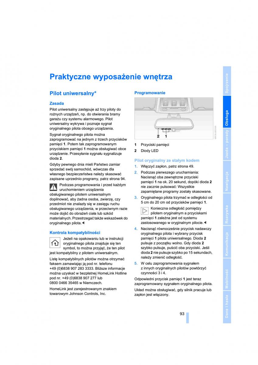 BMW 3 E90 instrukcja obslugi / page 95