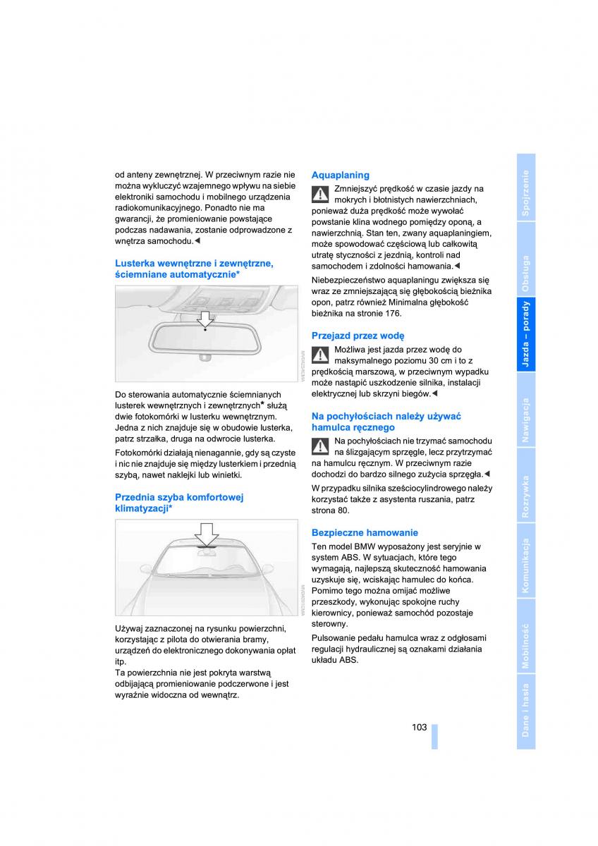 BMW 3 E90 instrukcja obslugi / page 105