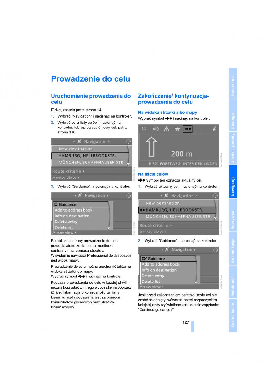 BMW 3 E90 instrukcja obslugi / page 129